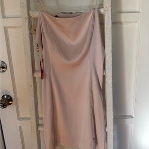 Elegant Pink Slip Dress